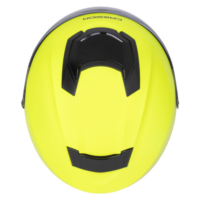 přilba Jet Tech 2.0 Solid, CASSIDA (žlutá fluo/černá/šedá) 2026