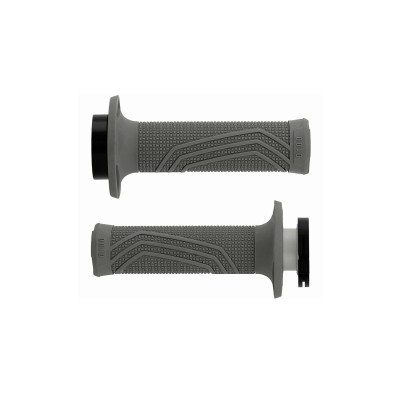 gripy LOCK-ON D100 (offroad) délka 125/130 mm (4 vačky), DOMINO (šedé)