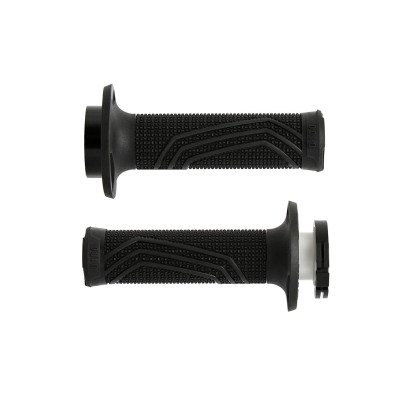 gripy LOCK-ON D100 (offroad) délka 125/130 mm (4 vačky), DOMINO (černé)