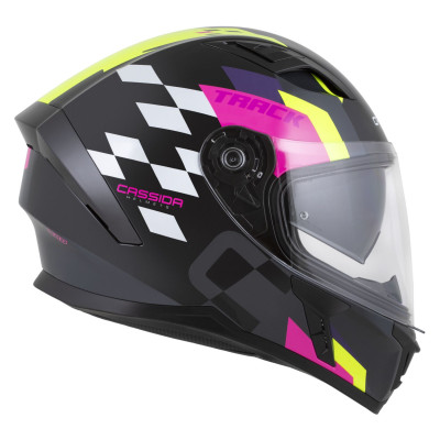 přilba Orbit Track, CASSIDA (černá/růžová/fialová/žlutá fluo/bílá) 2026