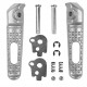 Stupačky spolujezdce Honda CBR600RR 03-14, CBR1000RR 04-14 stříbrné