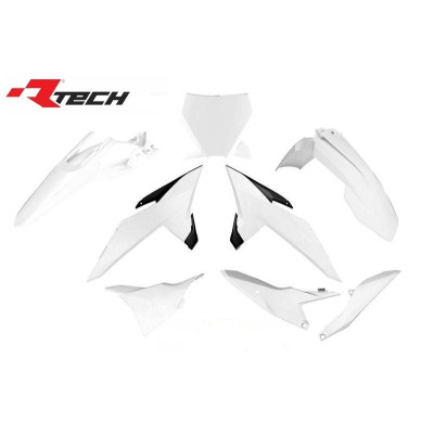 Sada plastů KTM SX 85 '25 (bílá/černá), RACETECH (RTECH)
