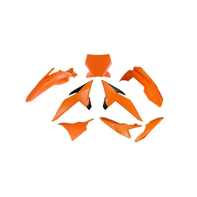 Sada plastů KTM SX 85 '25 (černá/oranžová), RACETECH (RTECH)