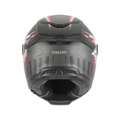 přilba GOLIATH CUT´D, NOX EXKLUSIV (černá matná, červená) 2026