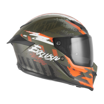 přilba GOLIATH CUT´D, NOX EXKLUSIV (khaki matná, oranžová) 2026