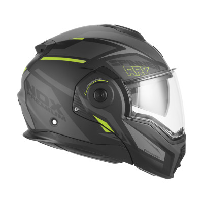 přilba SPINNER ARK, NOX PREMIUM (černá matná, žlutá fluo) 2026