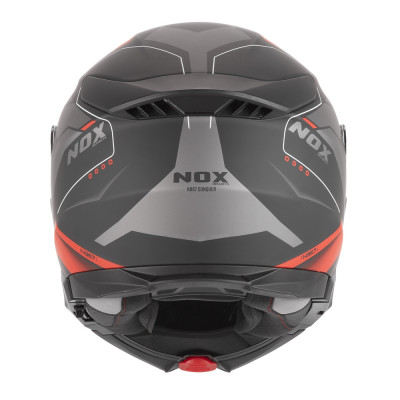 přilba N967 CONQUER, NOX (černá matná, červená) 2026