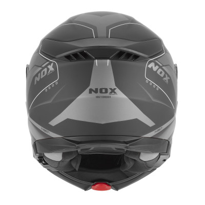 přilba N967 CONQUER, NOX (černá matná, stříbrná) 2026