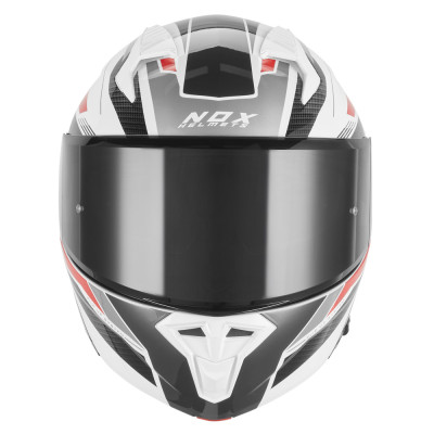 přilba N968 SHIFT, NOX (bílá,červená) 2026