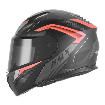 přilba N968 SHIFT, NOX (černá matná, červená) 2026