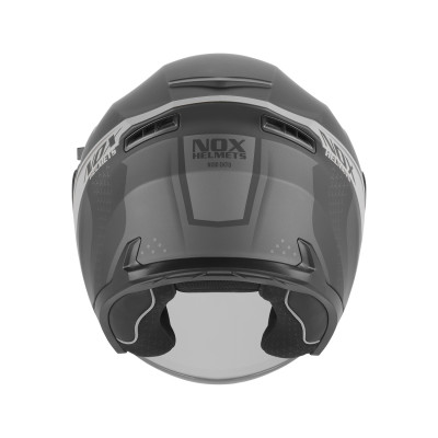 přilba N130 EKTO, NOX (černá matná, stříbrná) 2026