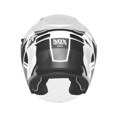 přilba N130 EKTO, NOX (bílá, černá) 2026