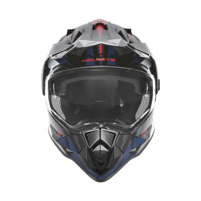 přilba N312 TRACK, NOX (modrá, červená) 2026