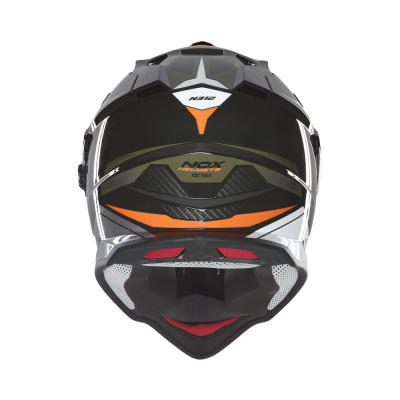 přilba N312 TRACK, NOX (khaki, oranžová) 2026