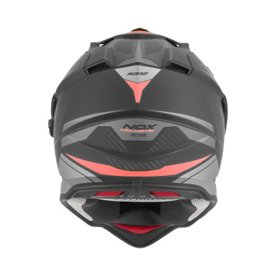 přilba N312 TRACK, NOX (černá matná, červená) 2026