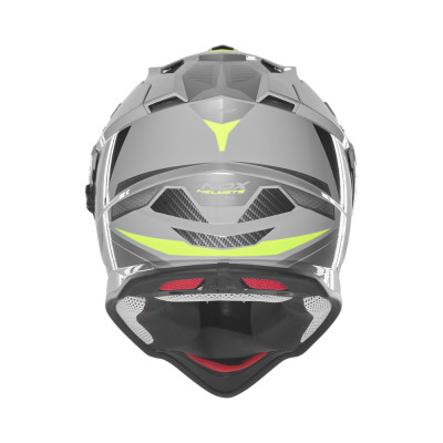 přilba N312 TRACK, NOX (šedá, žlutá fluo) 2026